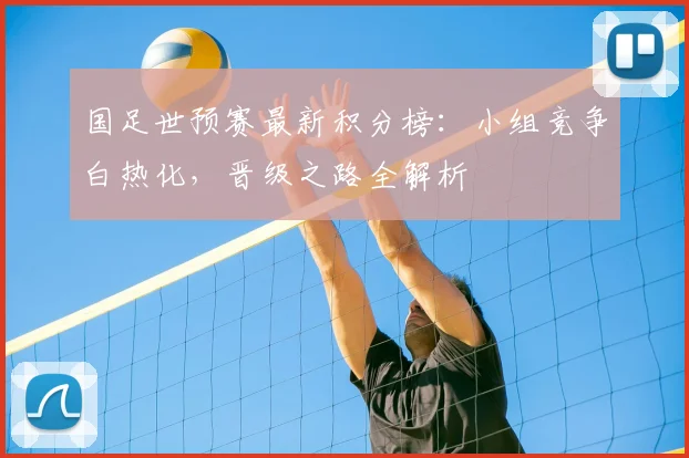 国足世预赛最新积分榜：小组竞争白热化，晋级之路全解析