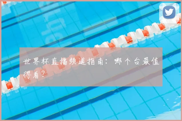 世界杯直播频道指南：哪个台最值得看？